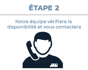 Location de camping-cars - Étape 2