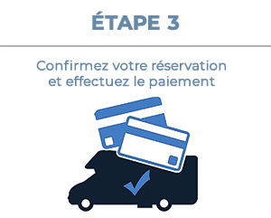 Location de camping-cars - Étape 3