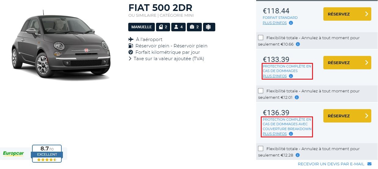 Protection complète en cas de dommages