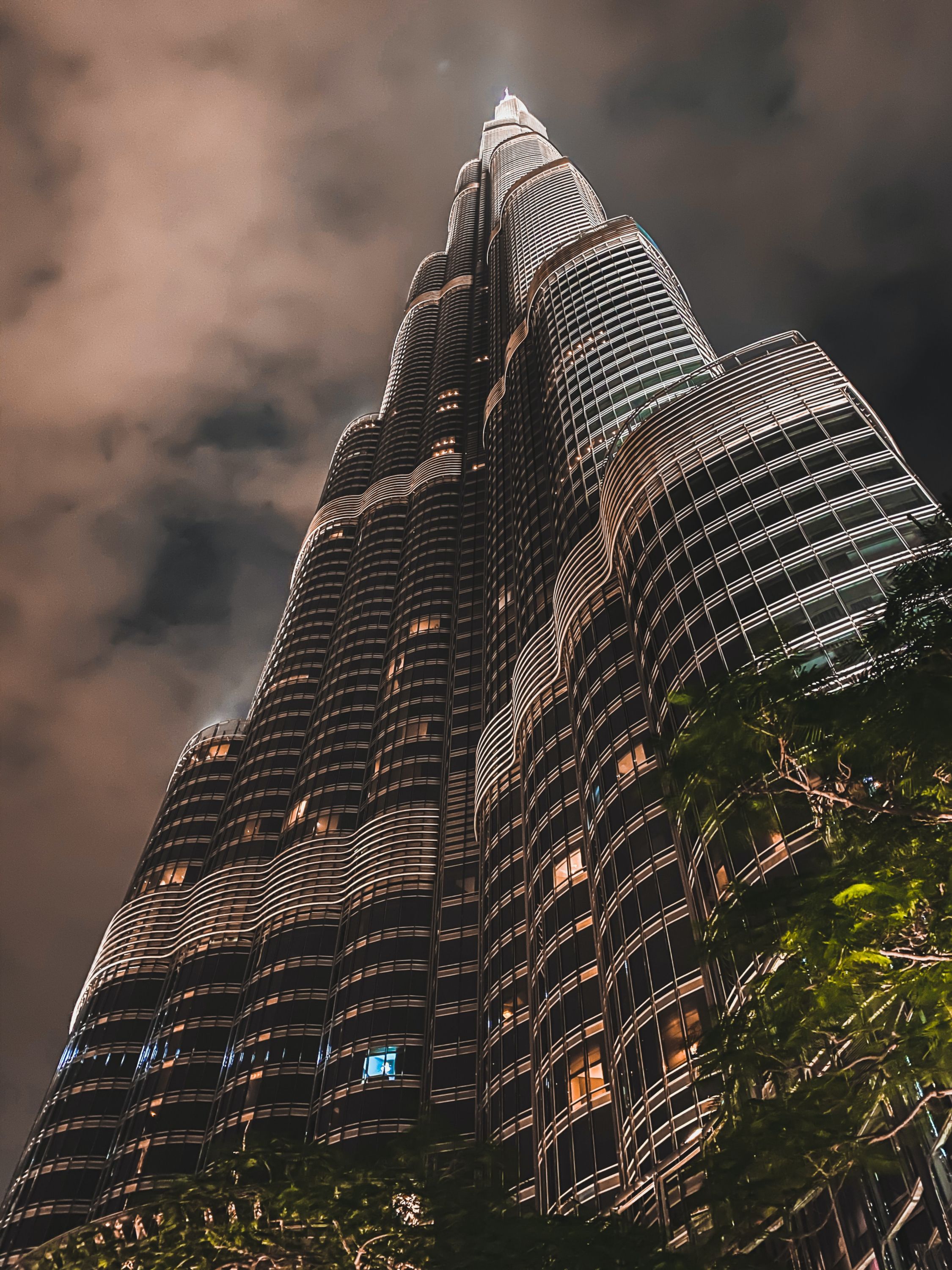 Burj Khalifa de nuit  - Dubaï, Émirats arabes unis